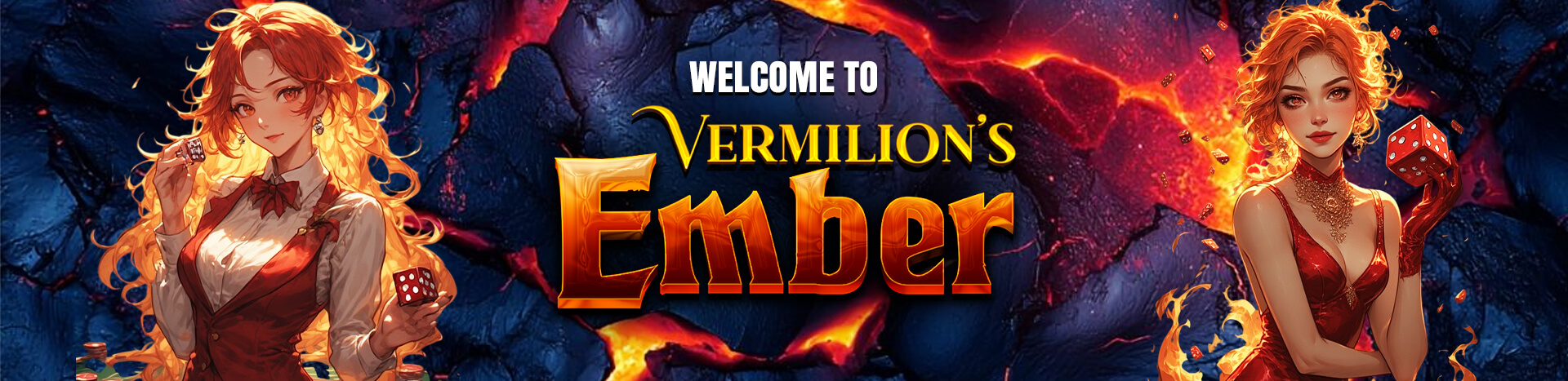 Main visual for Vermillions Ember Casino, highlighting the online gaming platform for players in the Philippines